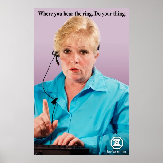 Berm-Tech waar je de Ring hoort. Poster (Voorkant)