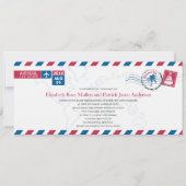 BERMUDA Airmail Faire-part de mariage (Devant)