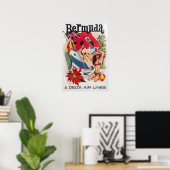 Bermuda Art Daniel Sweeney Print Delta Airlines Tr (Thuiskantoor)