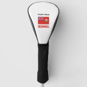 Bermuda Bermudaanse vlag gepersonaliseerd Golfheadcover (Voorkant)