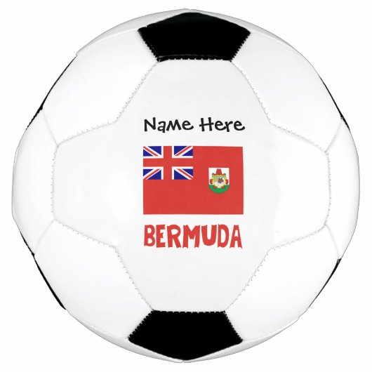 Bermuda Bermudaanse vlag gepersonaliseerd Voetbal (Voorkant)