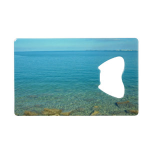 Bermuda Blue Green Waters Kredietkaart Flessenopener