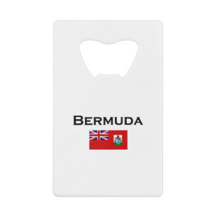Bermuda Country Flag Light-Color Kredietkaart Flessenopener