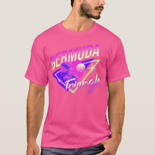 Bermuda Driehoek 80s retro neon T-shirt