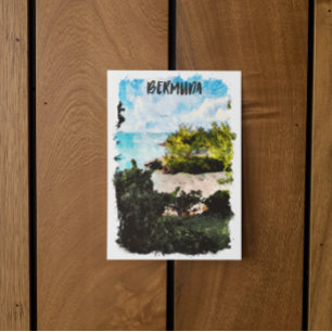 Bermuda-eilanden Tropisch landschap Briefkaart