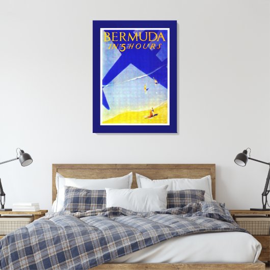 Bermuda in 5 uur - M Canvas Afdruk (Insitu (Slaapkamer))