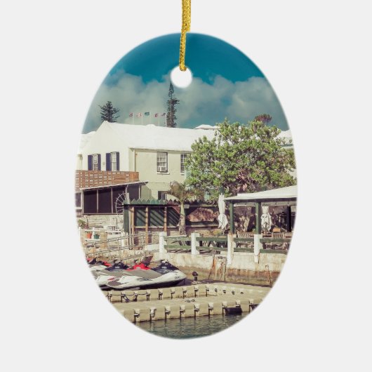 Bermuda Jet ski Keramisch Ornament (Voorkant)