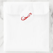Bermuda kaart BM Ronde Sticker (Tas)