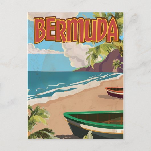 Bermuda  leuke reisposter afdrukken briefkaart (Voorkant)