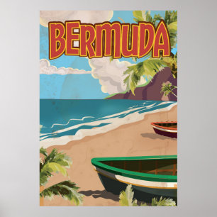 Bermuda  leuke reisposter afdrukken poster
