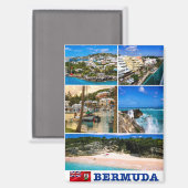BERMUDA MAGNEET (Voorkant / Achterkant)