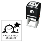 Bermuda Moon Gate, bewaar de datumstempel Zelfinktende Stempel (In situ)