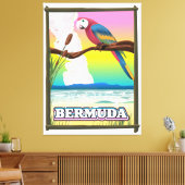 Bermuda Paradijs. Canvas Afdruk (Insitu (Woonkamer))