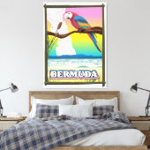 Bermuda Paradijs. Canvas Afdruk (Insitu (Slaapkamer))