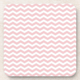 Bermuda Pink Wave Chevron Bier Onderzetter