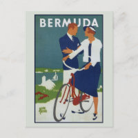 Bermuda-reisadvertentiekaart
