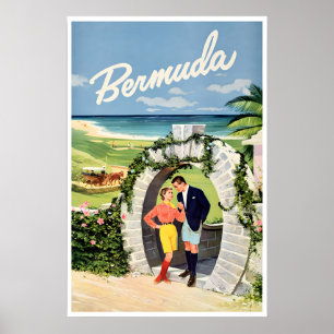 Bermuda Reisposter Kunst Thuis Vintage Print