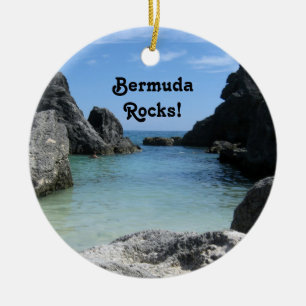 Bermuda, rotsen! keramisch ornament