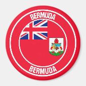Bermuda Round Emblem Magneet (Voorkant)