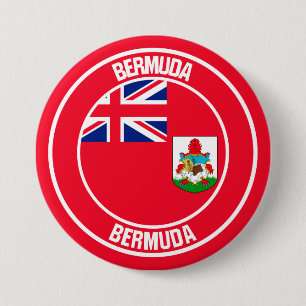 Bermuda Round Emblem Ronde Button 7,6 Cm