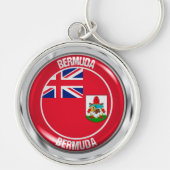 Bermuda Round Emblem Sleutelhanger (Voorkant)