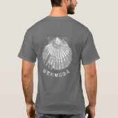 Bermuda seashell in nood t-shirt (Achterkant)