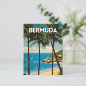 Bermuda Travel Poster Briefkaart (Staand voorkant)