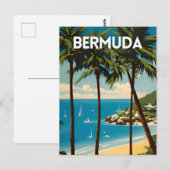 Bermuda Travel Poster Briefkaart (Voorkant / Achterkant)