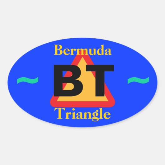 BERMUDA-TRIANGELE stickers (4) (Voorkant)