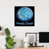 Bermuda Triangle art Poster (Thuiskantoor)