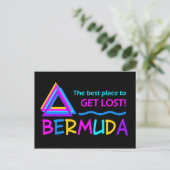 BERMUDA TRIANGLE briefkaart - pas aan (Staand voorkant)