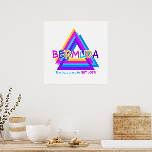 BERMUDA TRIANGLE POSTER (Keuken)