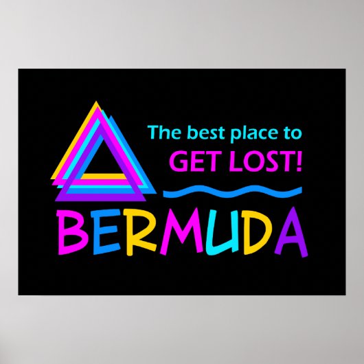 BERMUDA TRIANGLE POSTER (Voorkant)