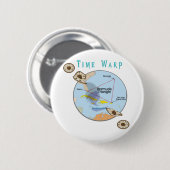 Bermuda Triangle Ronde Button 5,7 Cm (Voorkant /achterkant)