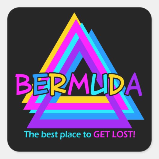 BERMUDA TRIANGLE STICKERS (Voorkant)