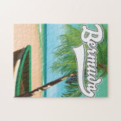 Bermuda Tropisch eiland reisposter Legpuzzel (Horizontaal)