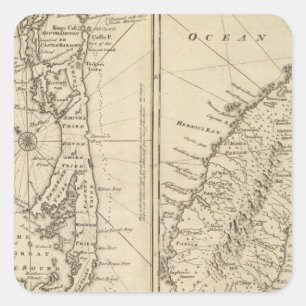 Bermuda Vierkante Sticker