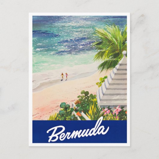 Bermuda vintage-briefkaart briefkaart (Voorkant)