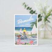 Bermuda vintage-briefkaart briefkaart (Staand voorkant)