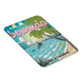 Bermuda vintage poster cartoon magneet (Rechterzijde)