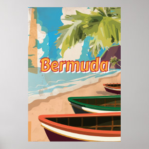 Bermuda Vintage-poster Poster