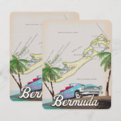 Bermuda vintage reisposter (Voorkant / Achterkant)
