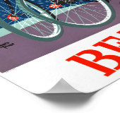 Bermuda Vintage Travel Poster teruggezet (Hoek)