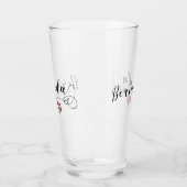 Bermuda - vlag in het hart glas (Links)