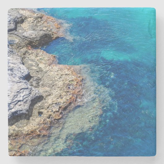 Bermuda Waters & Rocky Shoreline Onderzetter (Voorkant)