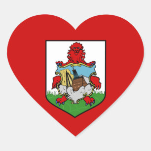 bermudavlag hart sticker