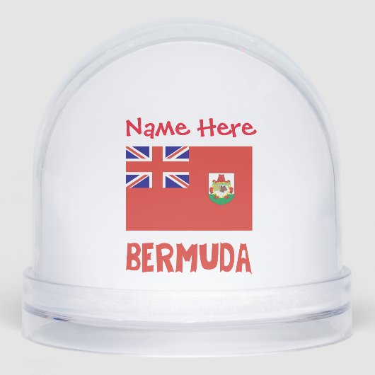 Bermudes Drapeau Bermudien Rouge Personnalisé (Avant)
