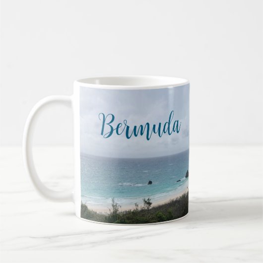 Bermudes Pittoresque café Mug Beach Cup Souvenir (Gauche)