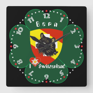 Bern Berna Schweiz Suisse Svizra Uhr Vierkante Klok