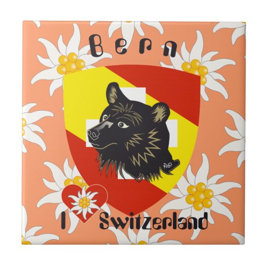Bern Berne Berna Schweiz Suisse Fliese Tegeltje (Voorkant)
